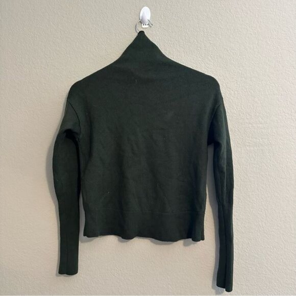 Aritzia Wilfred 100% Merino Wool Cyprie Sweater Olive Green Size XS - Picture 6 of 14